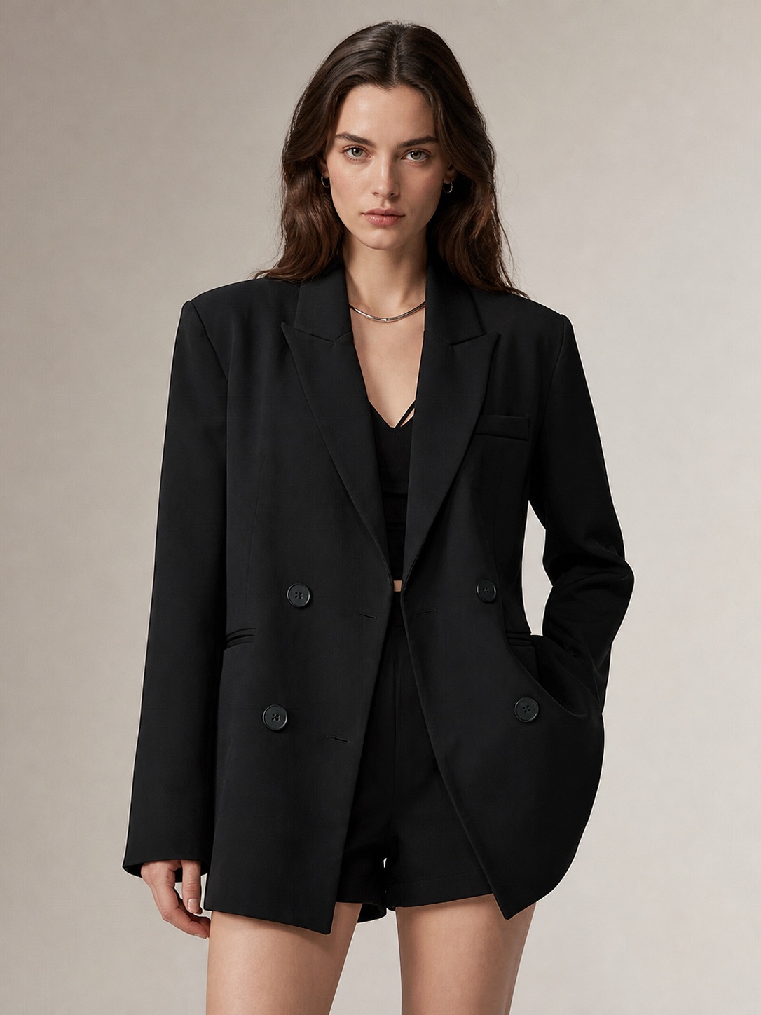 Vera Lace-Back Blazer