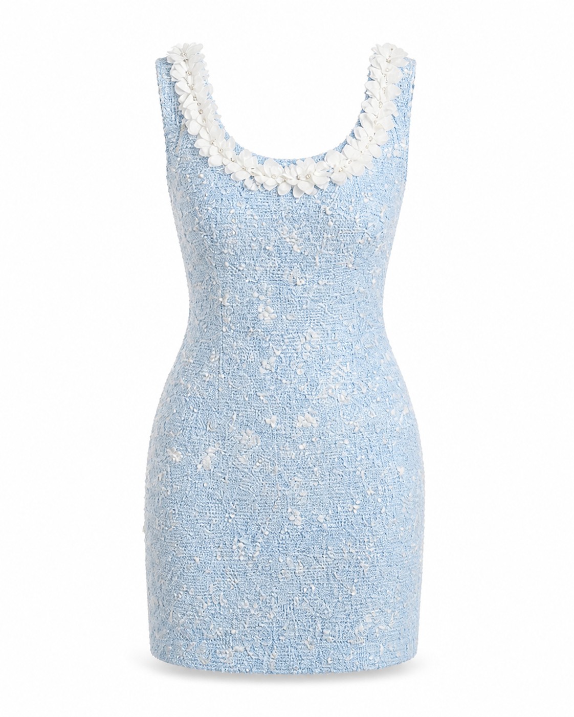 Noelle Floral Tweed Dress detail 5
