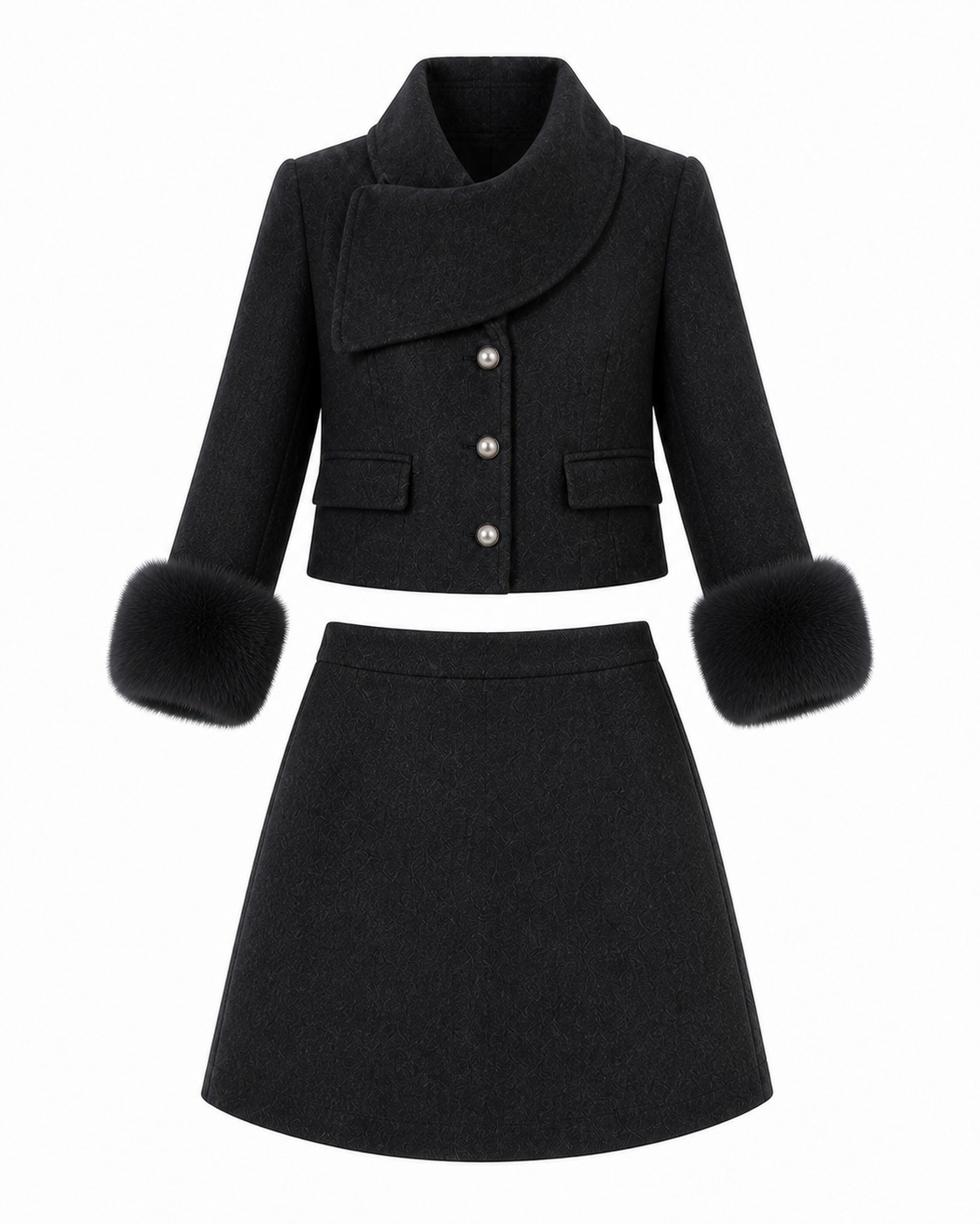 Amelie Shawl-Collar Coat garment-only view