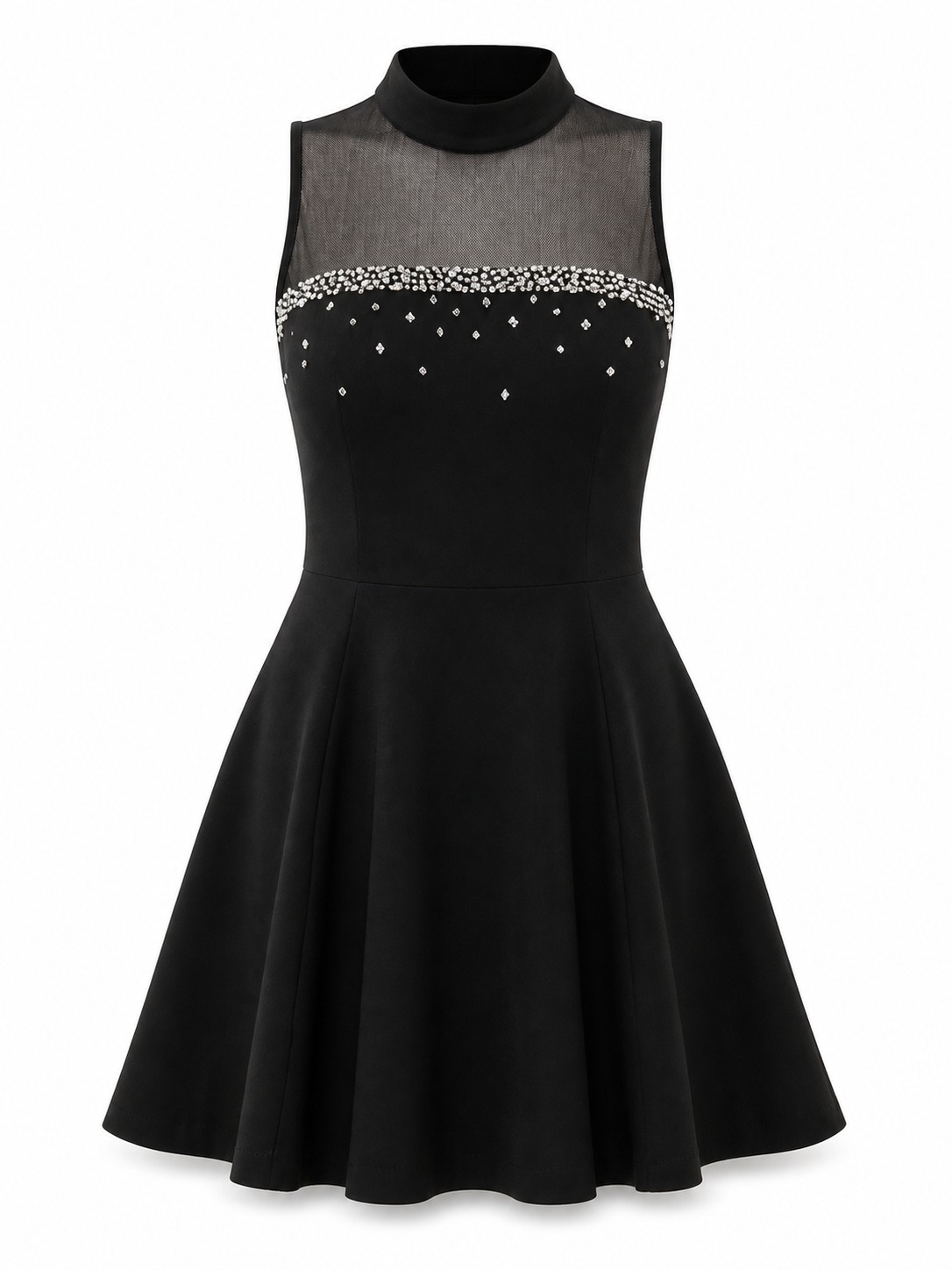 Estelle Rhinestone Dress garment-only view