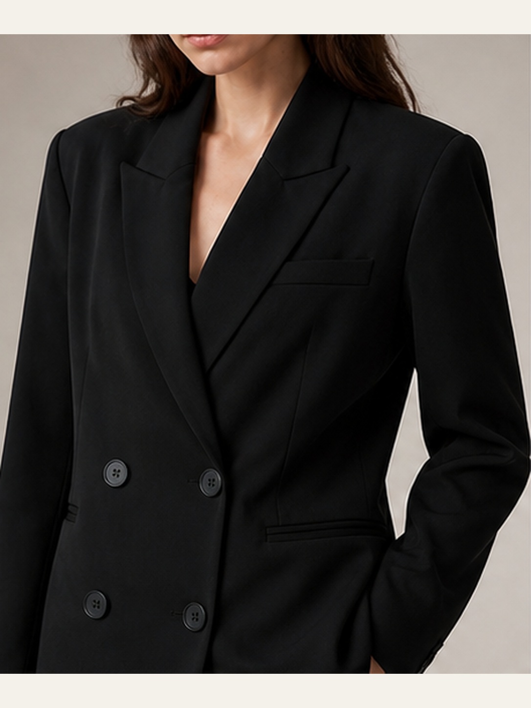 Vera Lace-Back Blazer detail 1