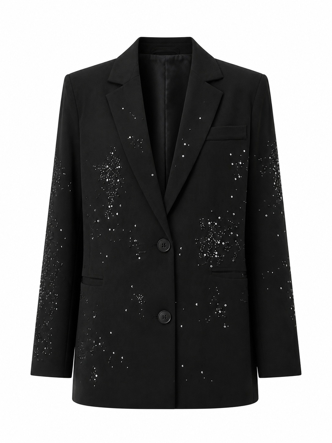Stella Crystal Blazer garment-only view