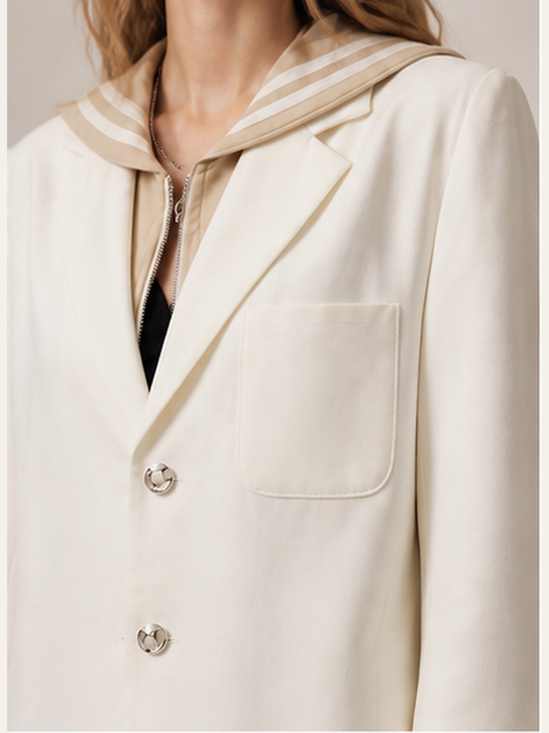 Mila Layered Blazer detail 1