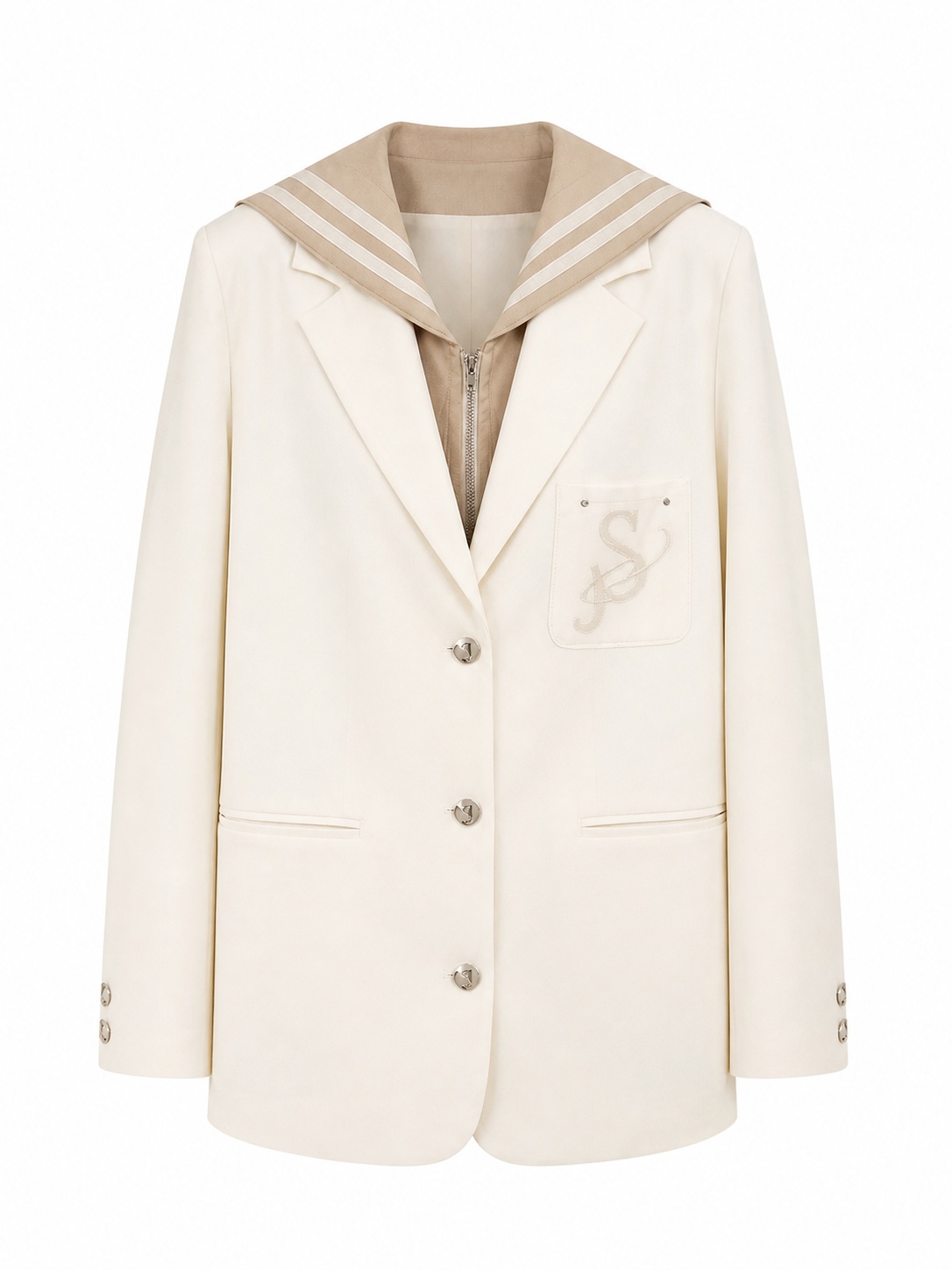 Mila Layered Blazer garment-only view
