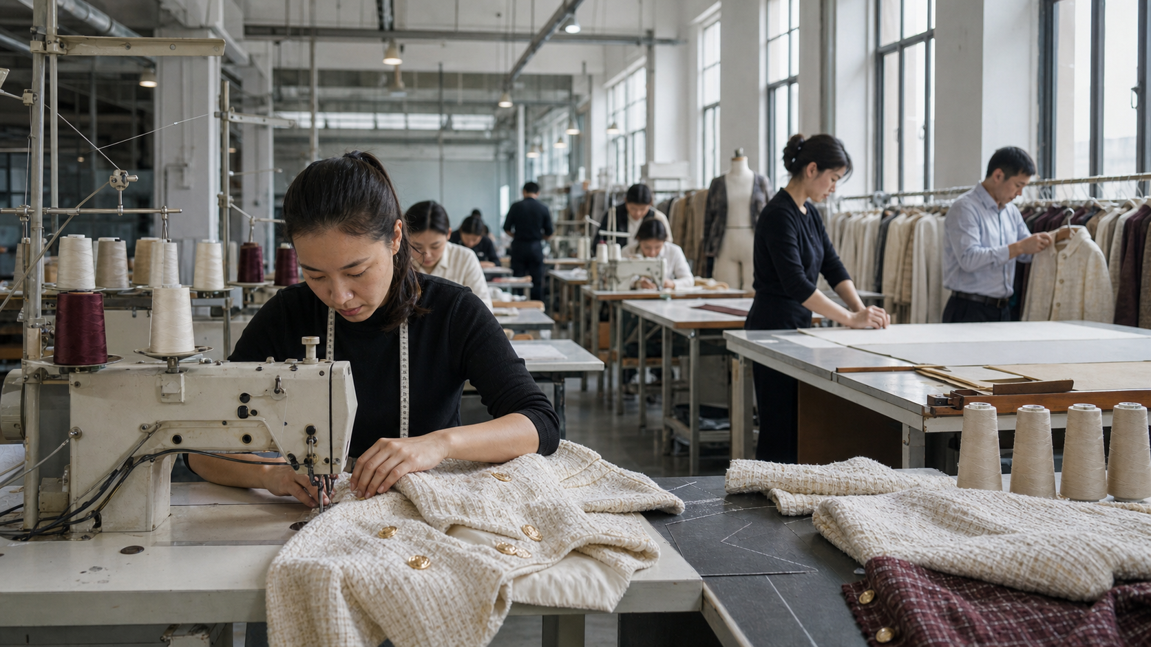 XEEYISO womenswear production workflow in China